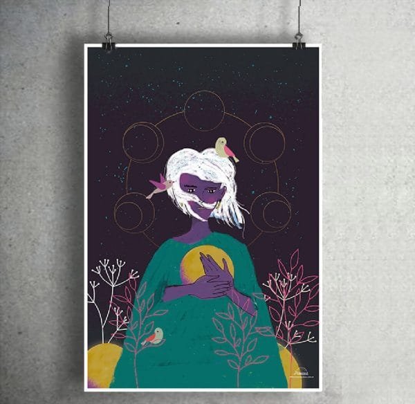 LÁMINA | Mujer Luna