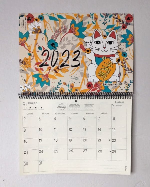 PLANNER MES | Neko blanco